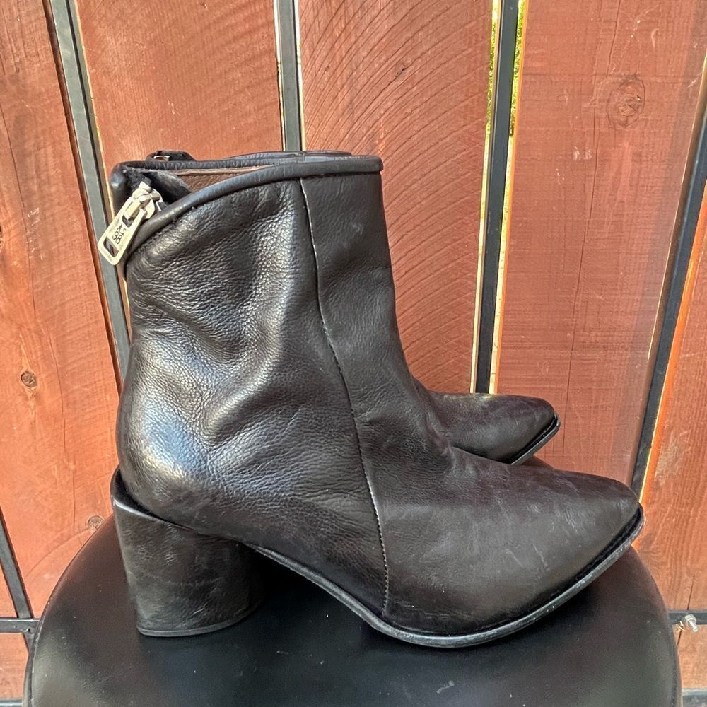 A.S.98 Earl Pointed Toe Western Boots size 38EU Black - Picture 2 of 9